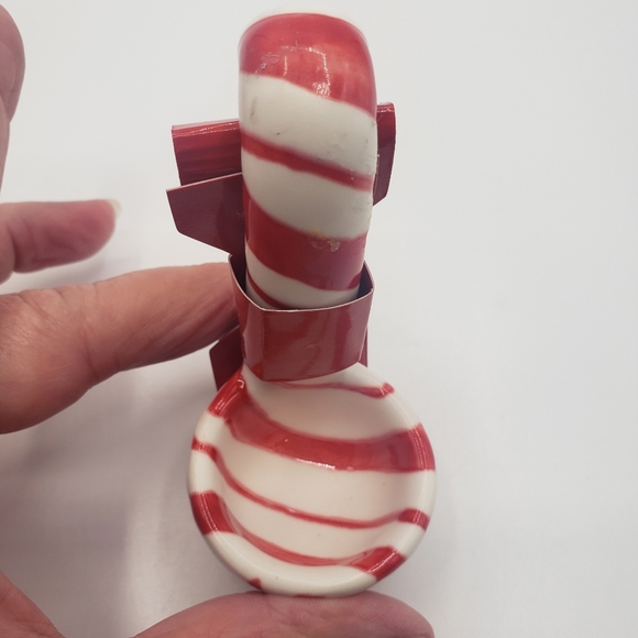 Ceramic 3"Candy Cane Ladle Decor - Picture 2 of 4